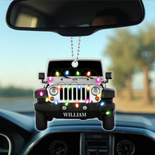 Load image into Gallery viewer, Personalized Acrylic Car Ornament with Name for Christmas Gift
