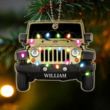 Load image into Gallery viewer, Personalized Acrylic Car Ornament with Name for Christmas Gift
