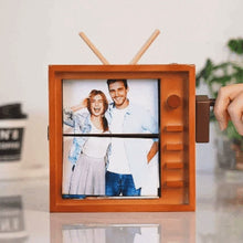 Load and play video in Gallery viewer, Custom Photo Hand-cranked Flipbook Frame Vertical Television Animation Machine Photo Album with Light Memorial Gift
